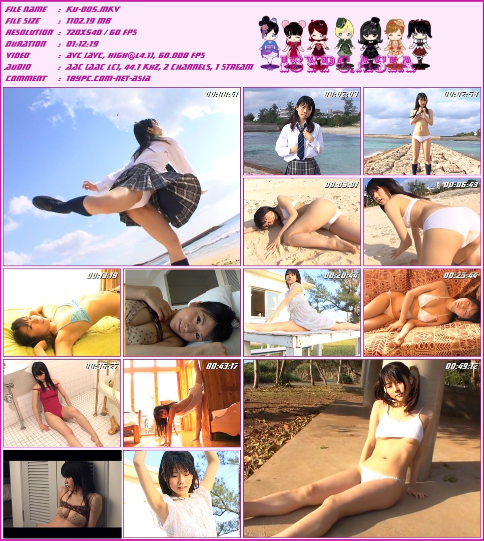 KU-005 Moe Wakaki 60f 若木萌 - 究極乙女，KU-005 Moe Wakaki DVD - 若木萌 - 究極乙女 汚れを知らず、清純清楚究極の美少女「若木萌」が究極乙女に登場。舞台、バレエで鍛えられた表現力、体の柔らかさがグラビア界でも大活躍！！日本人がもっとも好む、バランスのとれた肢体、微かに日焼け跡が残る所がちょっぴりセクシー！！2008年、期待のホープ　そのすべてをお見せします。 (Rip by Ahsoka)
